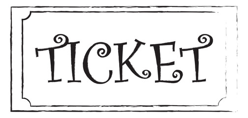 Sleek Vector Pass Ticket with Elegant Font Style