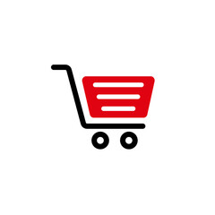 Modern Shopping cart trolley logo design
