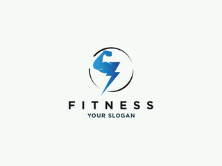 fitness gym or health logo design vector template