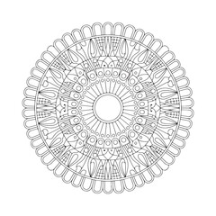 Beautiful floral pattern mandala art isolated on a white background, decoration element for meditation poster, yoga, banner, henna, invitation, cover page, design element mandala art, vector art