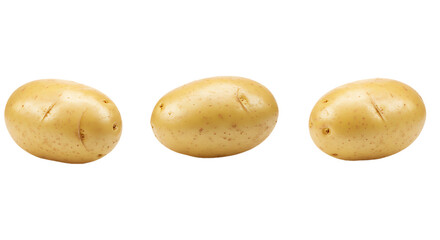 Fresh Potatoes vegetable Unique PNG image with transparent background Top View