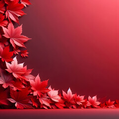 Red Maple Leaves in Mawna's Embrace
