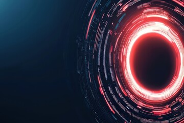 Obraz premium Vivid laser beam vortex with balanced light effects in a dynamic background design.