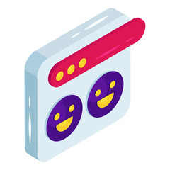 A creative design icon of emoji