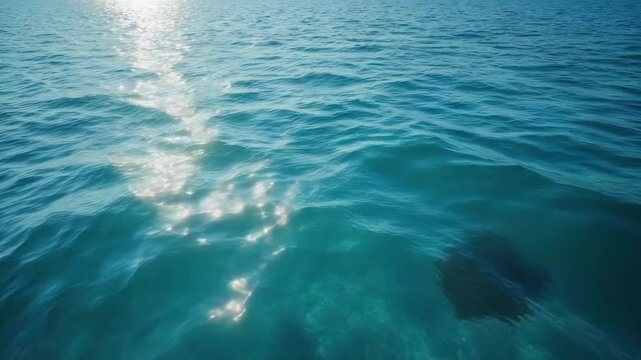 textura de superficie del mar vista desde arriba video.