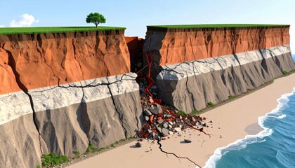 Major Fault Line Shifting Leading to Devastating Earthquake Impact