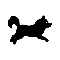 Running Dog Silhouette