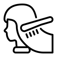 This Hairbrush icon is suitable for Beauty Salon, Spa, Barber Shop, etc