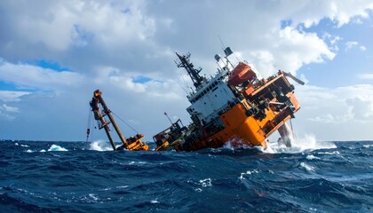 Vessel Underwater Exploration Encountering Catastrophic Failure