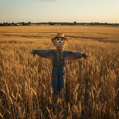 scarecrow in a field