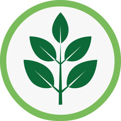 vector green leaf icon