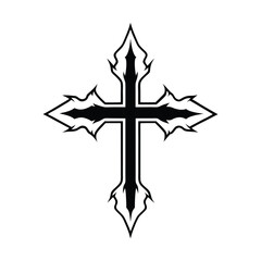 Leviathan Cross Embedded In Scarred Flesh