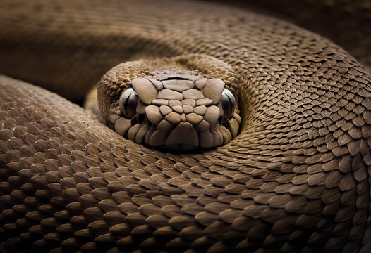 Close-up of snake skin, snake skin texture