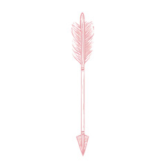 Minimalistic Arrow with Precise Linework in Powder Isolated on Transparent Background