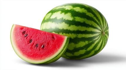 watermelon isolated on white