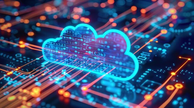 Digital cloud computing background with binary code and data flow stock photo --ar 16:9 --raw --v 6 Job ID: f680d047-ccbd-46bc-9335-4e9f17a095f2