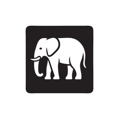 elephant icon vector
