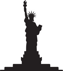 Statue of Liberty Vector silhouette