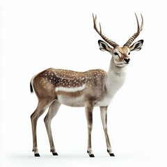 Photo of Antelope Isolated on white background, high quality