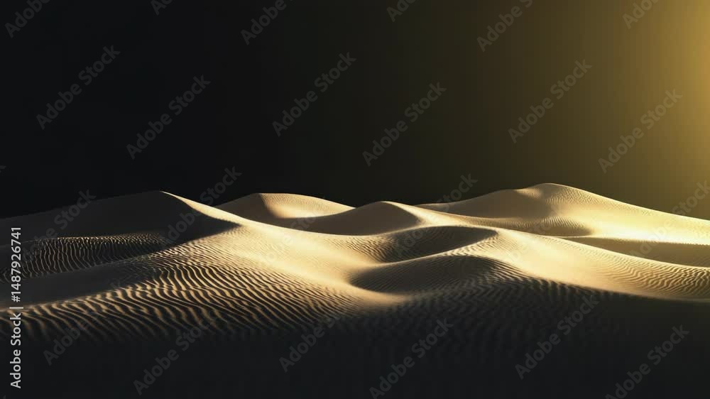 Aufkleber aerial view of sand dunes in black and white, suitable for use in travel or nature documentaries