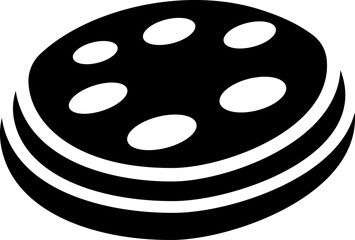 Pita Bread Glyph Icon