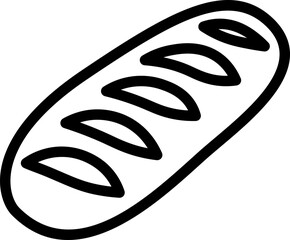 Baguette Line Icon