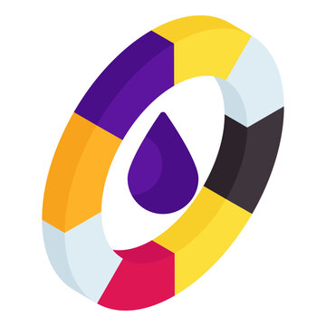 Unique design icon of color selection, 