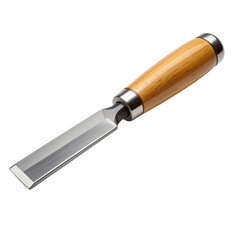  Woodworking Hand Chisel with Wooden Handle for Carving, Isolated on White.PNG
