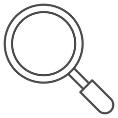 Search Outline Icon Element For Design