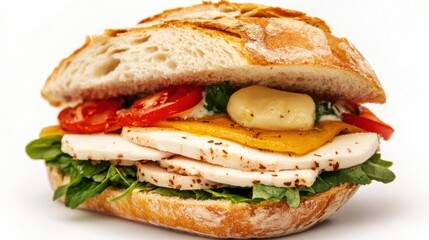 Delicious Turkey and Cheese Sandwich