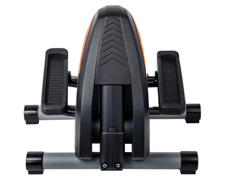 Compact mini stepper exercise machine front view on a transparent background