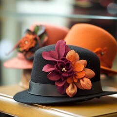 Elegant and beautiful hats at a fashionable event