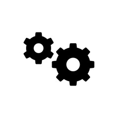 gear cogwheel icon, modern vector isolated on white background.