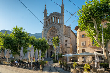 Esglesia de Sant Bartomeu de Soller church in Soller, Mallorca, Balearic islands, Spain. © Mazur Travel