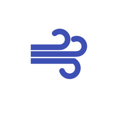 Wind Symbol A Simple Icon Representing Air Movement