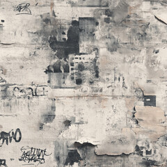 Obraz premium Peeling Paint Grunge Wall Surface Pattern