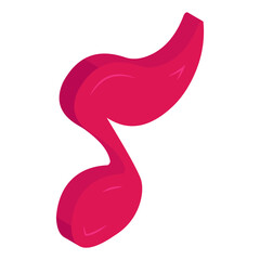 Fototapeta premium A premium download icon of music note 