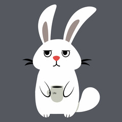 vector illustration of a rabbit