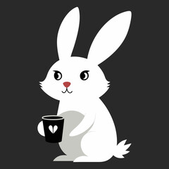 vector illustration of a rabbit