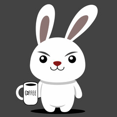 vector illustration of a rabbit