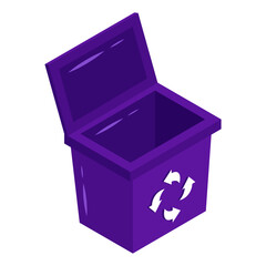 Vector design of recycle bin