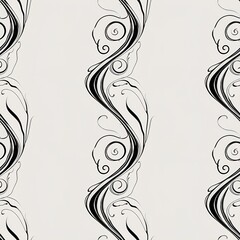 artistic ink swirls on white