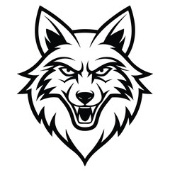 wolf head esport mascot .eps