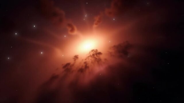 Space background with an image of a star that exploded and formed a nebula.