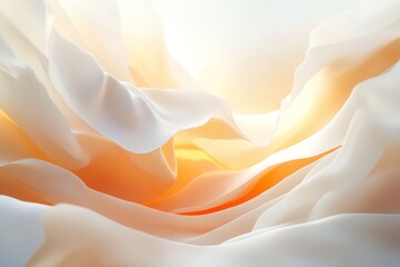 Soft flowing fabric in warm light