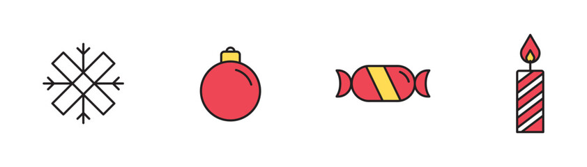 Set Icons Christmas elements