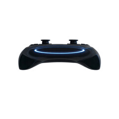 Obraz premium Futuristic Gaming Controller with Glowing Blue Light