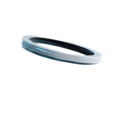 Naklejka premium Futuristic Circular Technology Ring, Abstract 3D Render