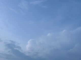 blue afternoon sky with black cloudy clouds about to rain, natural sky background