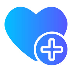 Obraz premium heart gradient icon